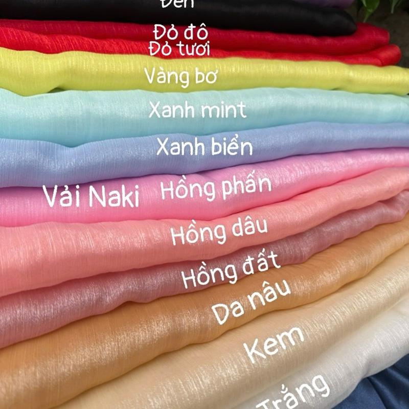  Vải tơ gân vải voan tơ óng ánh may đầm thời trang  khổ 1.5m  
