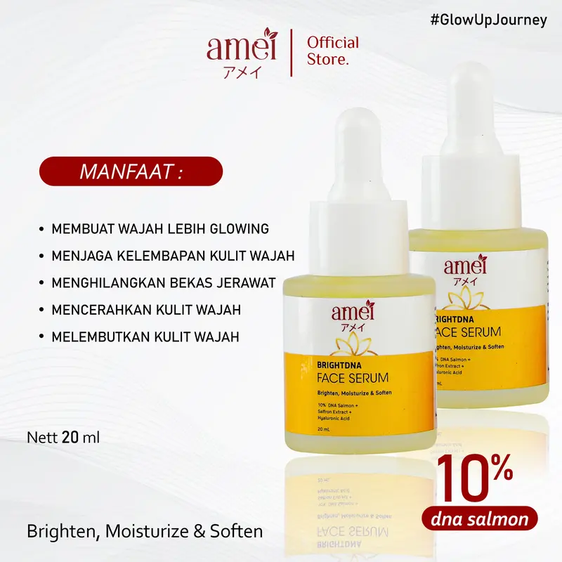 Amei Paket Exfoliating Dna Salmon Memudarkan Flek Hitam Di Wajah Pemutih Wajah Cerah Glowing Dan Segar 2