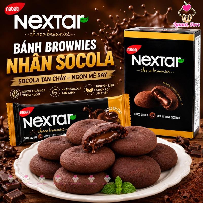 Bánh Socola Nabati Nextar Hộp 120gr ( 8 bánh) - Indonesia Snack Ăn Vặt Food