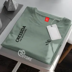 COD !!! Baju Kaos Distro Cressida Kirka Text Hitam Premium Quality Kaos T-Shrit Lengan Pendek Unisex Kaos Cotton Combed 30s Pria Wanita