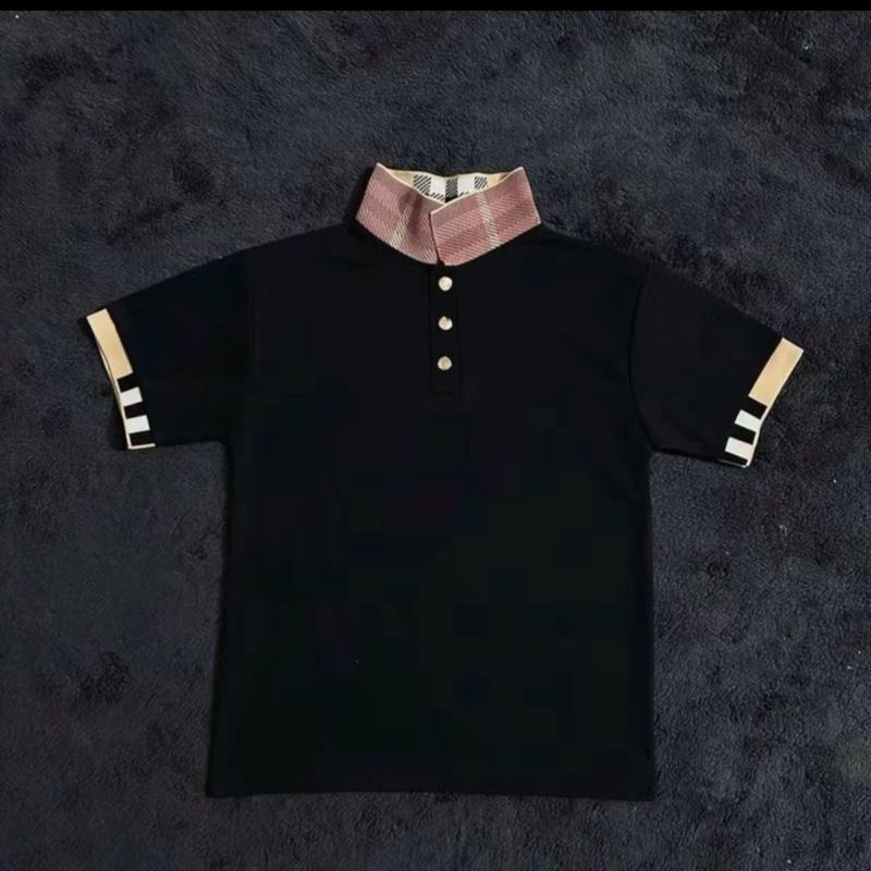 Áo polo BBR Cổ dệt CHỮ THÊU NGỰC  HOẠ TIẾT KẺ SIZE 30-78kg hottrend 2025 thời trang New Nam nữ menswear