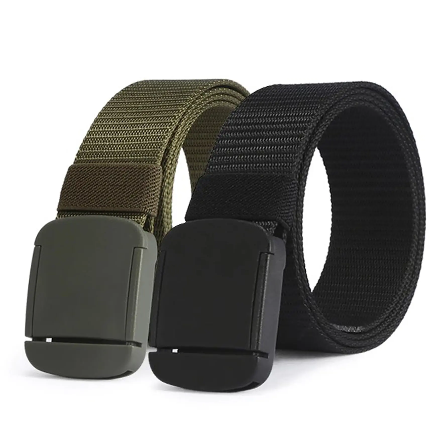 YH116 - Ikat Pinggang Pria Nilon Canvas Gesper taktikal Sabuk Anti Metal Detektor