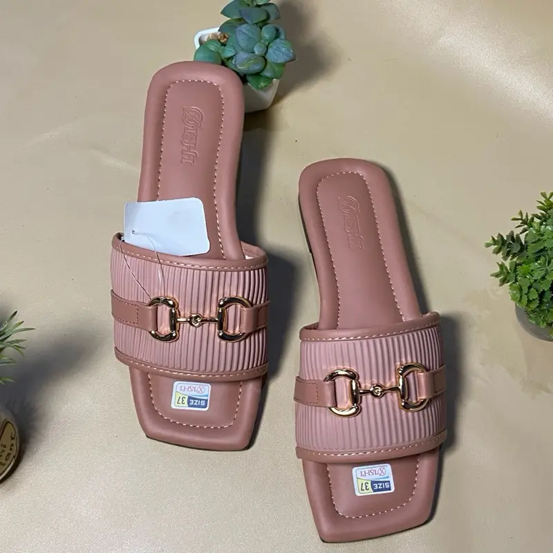 ISHI Sandal Selop Wanita Casual Terbaru Super Empuk Anti Slip Sendal Cewek Karet Shoes teplek premium 2