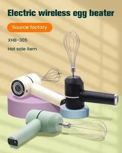 Mixer elektrik 3 kecepatan yang dapat diatur, mixer tangan tanpa kabel, mixer adonan kue elektrik [BISA COD]