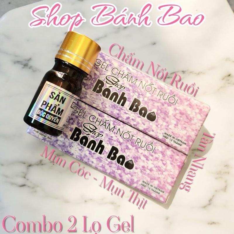 combo:2lọ Gel Chấm Nốt Ruồi - Tàn Nhan - Mụn Cóc mụn ké mụn cơm mun thịt Nữ
