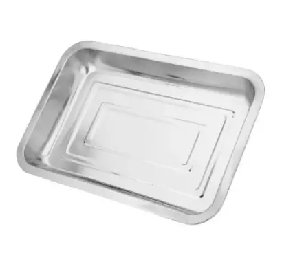 PROMO 3 Pcs Nampan Stainless Kotak 36x27x4 cm / Nampan Murah - Best Quality 1