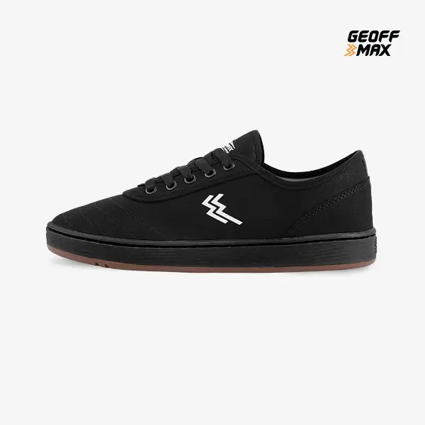 Geoff Max - Dublin All Black Sepatu Pria Wanita Unisex Sneakers Canvas Shoes Casual Snekers 2