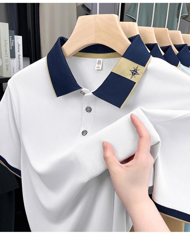  Áo Polo Cotton Ngắn Tay Thời Trang Mùa Hè Dành Cho Nam Áo Thun Polo Ngắn Tay Phong Cách Thường Ngày Thích Hợp Cho Nam 