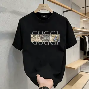 Kaos Pria Desain Double Ring & Grafis Kekinian - Auto Jadi Fokus!