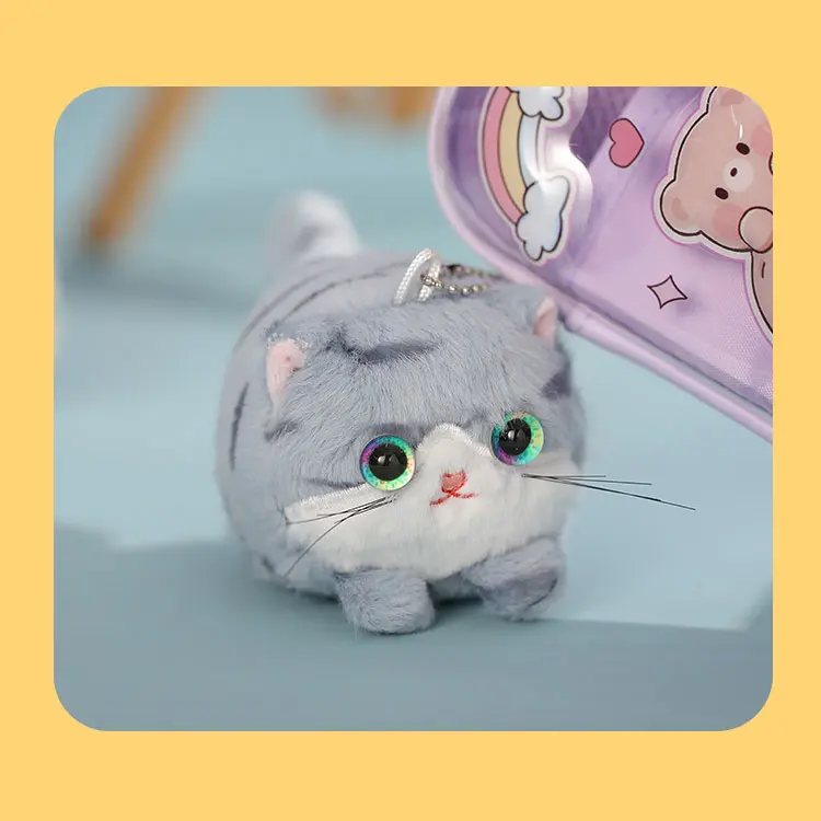 Gantungan Kunci Charm Kucing Lucu Ekor Putar 4
