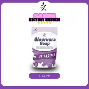 Sabun Glowvera Extra Sereh Original |  Soap  Mandi  Perawatan  Pencerah  Tubuh  Kulit | Hilangkan Bau Badan | Brightening | Aman untuk Ibu Hamil & Anak BPOM & Halal Pemutih Wajah