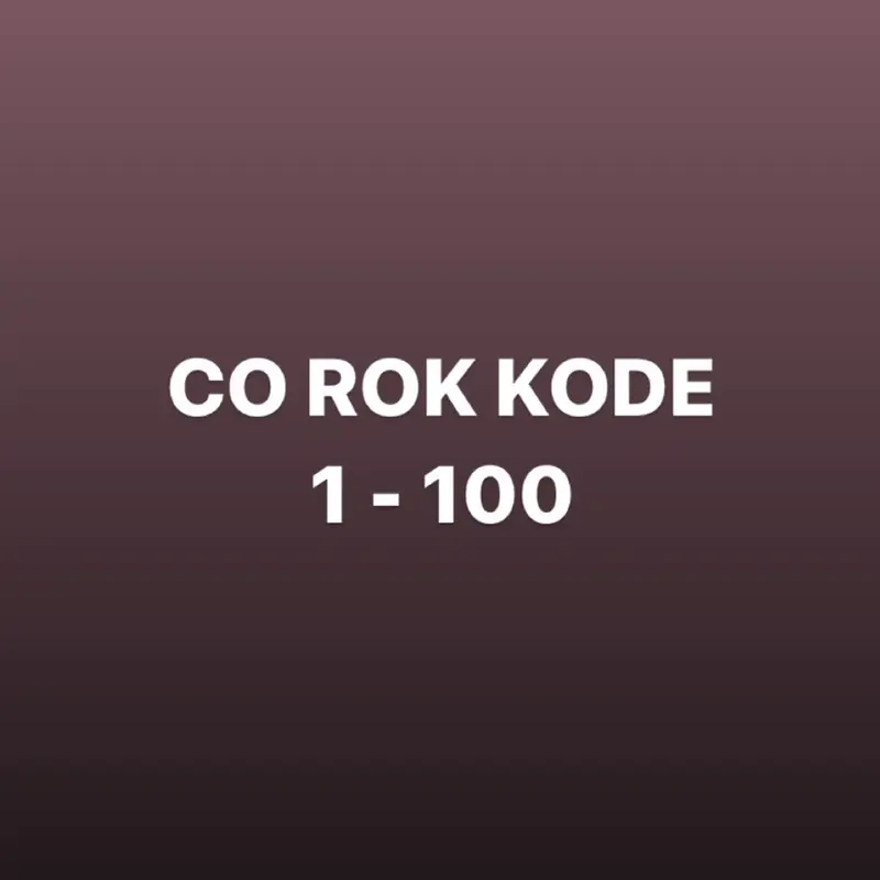 ROK KODE 1 - 100 PREMIUM BRAND 0