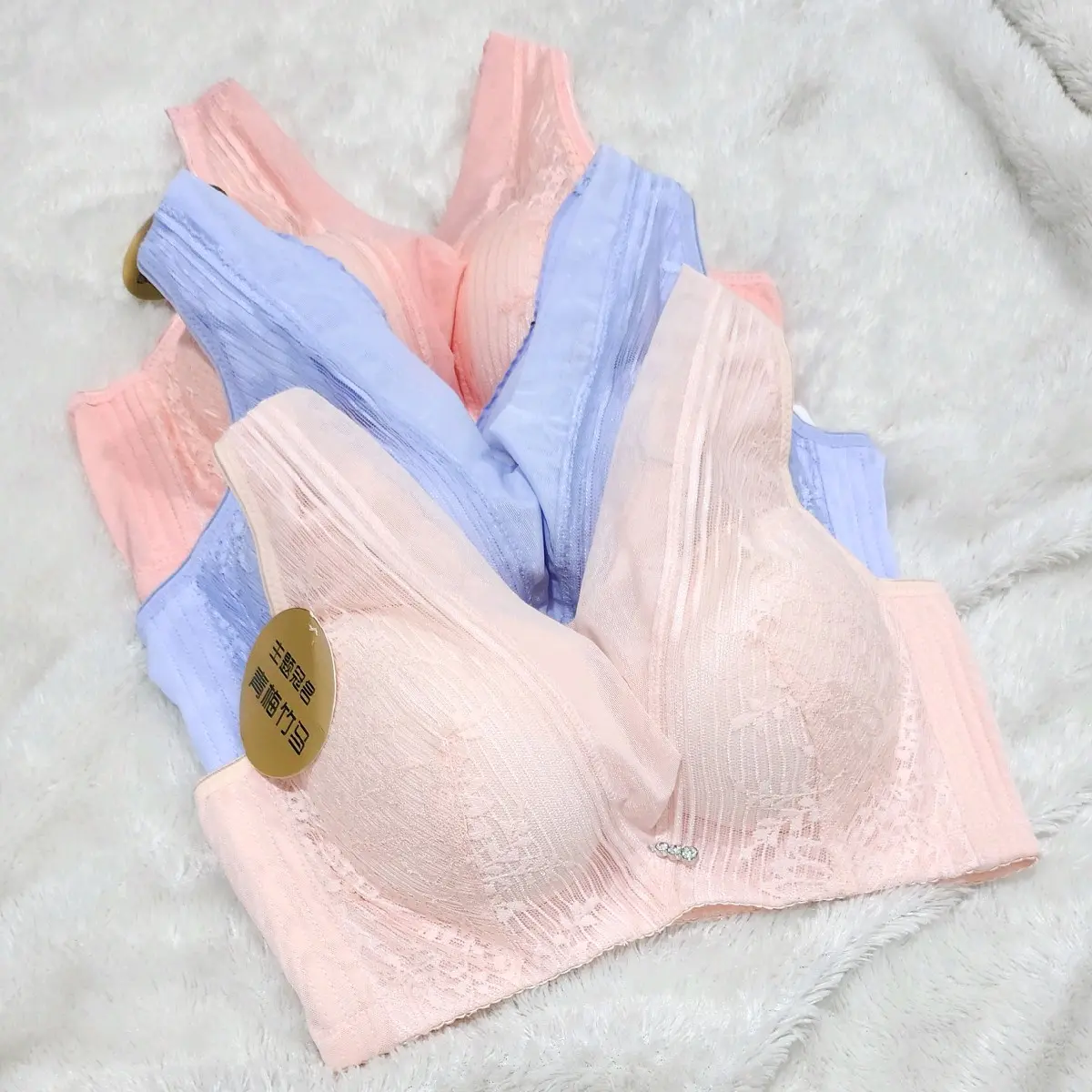 [ OBRAL ISI 3PCS TIDAK BISA PILIH WARNA ] Bra Wanita Kawat Busa -+2cm Bra Penekan Lemak Tali Sambung Kait 4 Size 34-40 Cup  B to C bh 8888