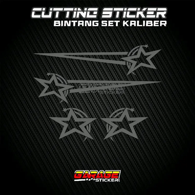 Stiker bintang isi 4 cutting sticker set universal all motor promo 3