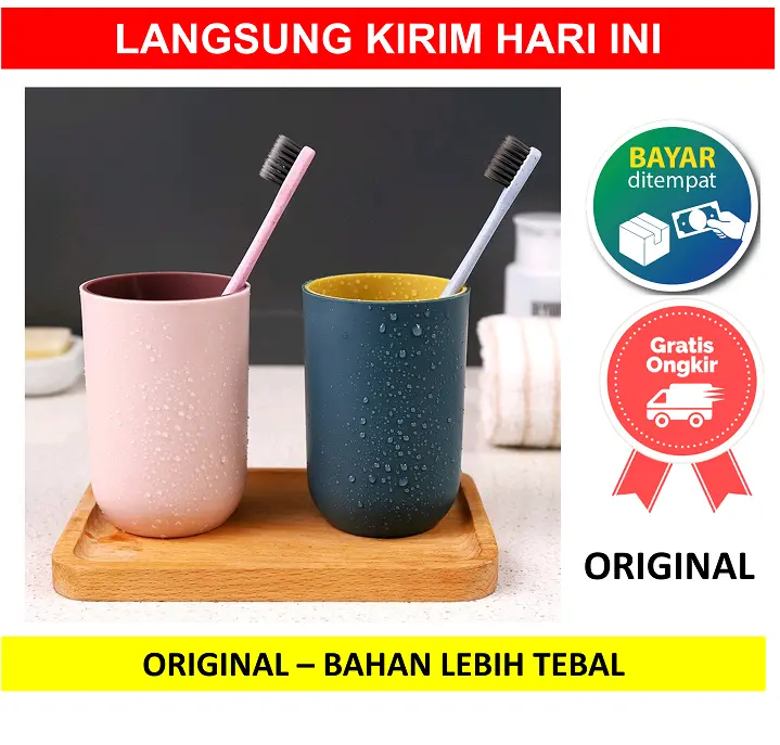 GELAS KUMUR Gelas Tempat Wadah Sikat Gigi Odol Kamar Mandi Wadah Serbaguna Murah Pasta Cangkir