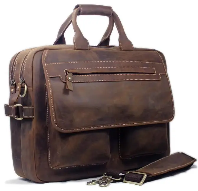 Tas Kantor Kulit Asli Pria Tas Tote Antik Tas Bisnis Dompet Pria