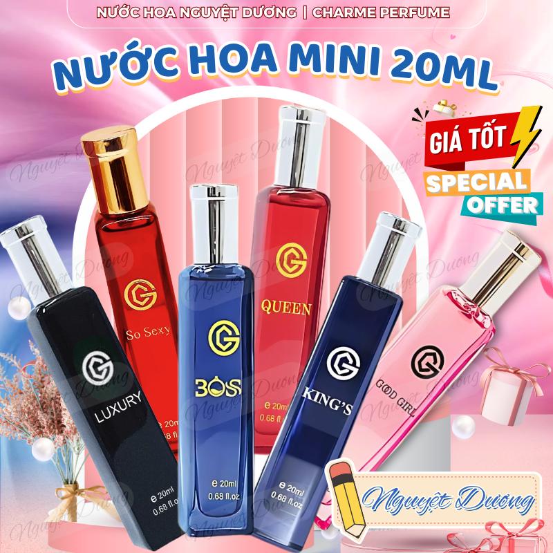   20ML  Nước Hoa Mini Charme 20ml Nhỏ Gọn Tiện Lợi - Nồng Độ Eau De Parfum Lưu Hương Lâu - Luxury King's Boss Good Girl So Sexy Queen 