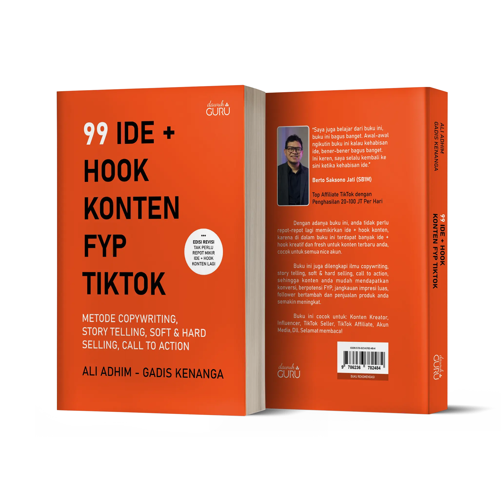 Buku 99 Ide + Hook Konten FYP Tiktok (Original) - Ali Adhim | Gadis Kenanga