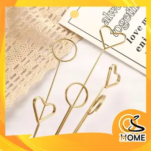BISA COD 6239 Stick Holder Card Bouquet Stick Card Gold Buket Bunga Klip Bunga Kartu Ucapan