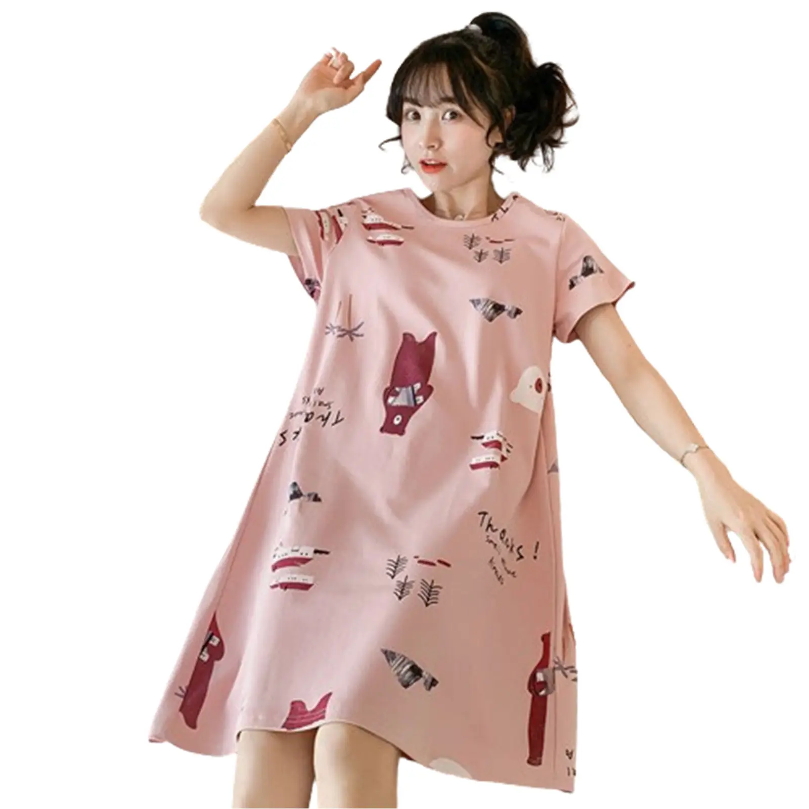 Daster Wanita Premium Baju Tidur Dewasa DSK2 Hijau Kuning Motif Nyaman Gaun Panjang Garis Pendek