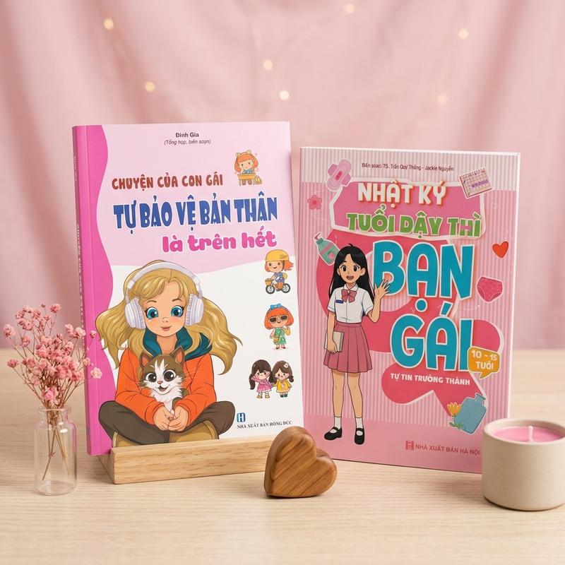 Sách - Combo 2 Cuốn - Thì thầm tuổi dậy thì Con Gái và Con gái à! Tự bảo vệ bản…
