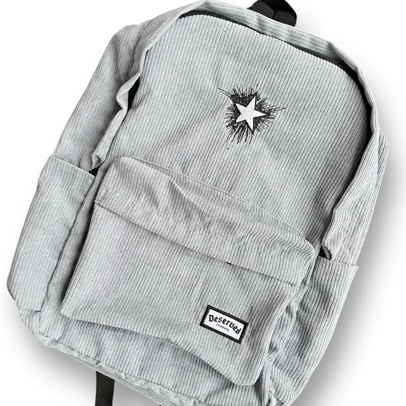 DESERVED-TAS RANSEL TAS SEKOLAH BACKPACK CORDUROY STARNOVA BAHAN KODUROY Wanita 1