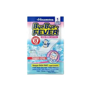 HISAMITSU Bye Bye ByeBye Fever Plester Kompres Demam Untuk Bayi Pcs