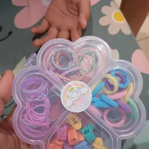 [TR] Ikat Rambut Anak  Cantik Mix Warna Warni Box - Pita & Scrunchie XC-59 Fashion Ikat Rambut Anak Perempuan