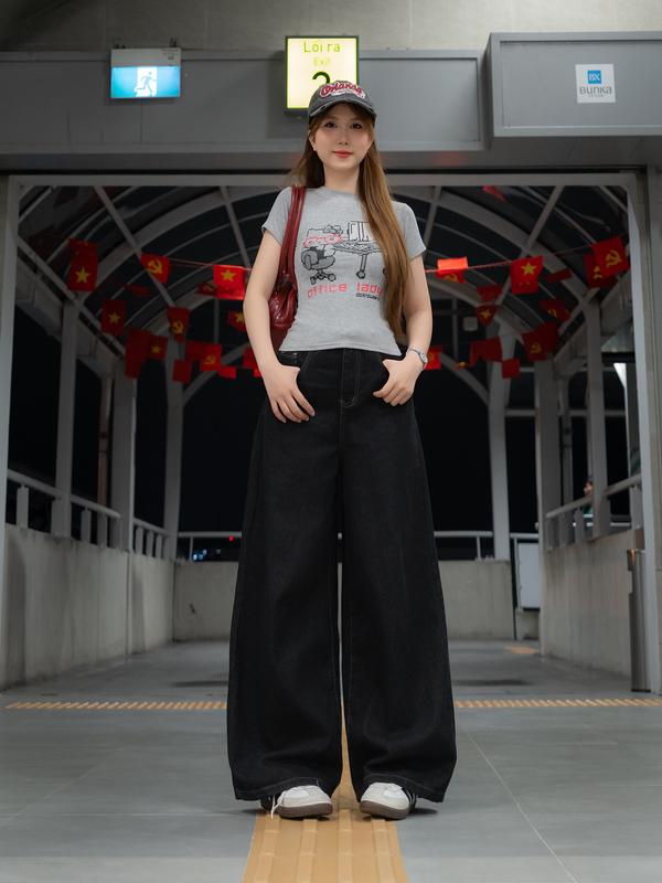 [DEAL HÀNG MỚI] Quần Jeans Nữ Ống Suông Rộng 30-34cm MIAA Size XS-XL - Màu Retro Xanh Trắng, Xanh Xám, Dirty,... - Chất Vải Jeans Mềm - Quần Ống Rộng Suông - Mã Ver3 | BigBuy360 - bigbuy360.vn