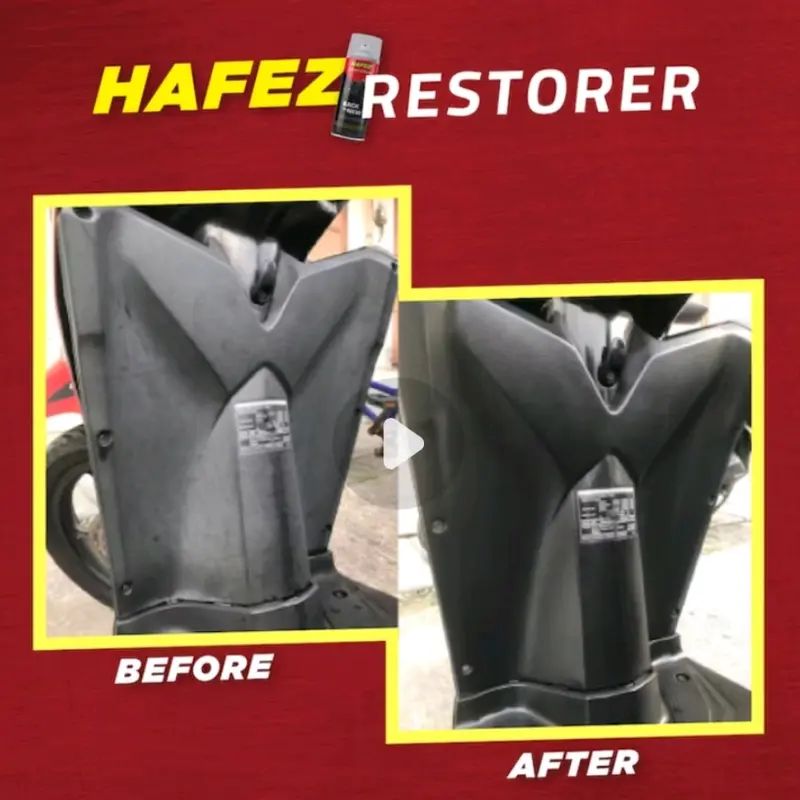 Paket Hafez restorer pengkilap pembersih motor mobil kendaran 2pcs bonus kain lap microfiber 2