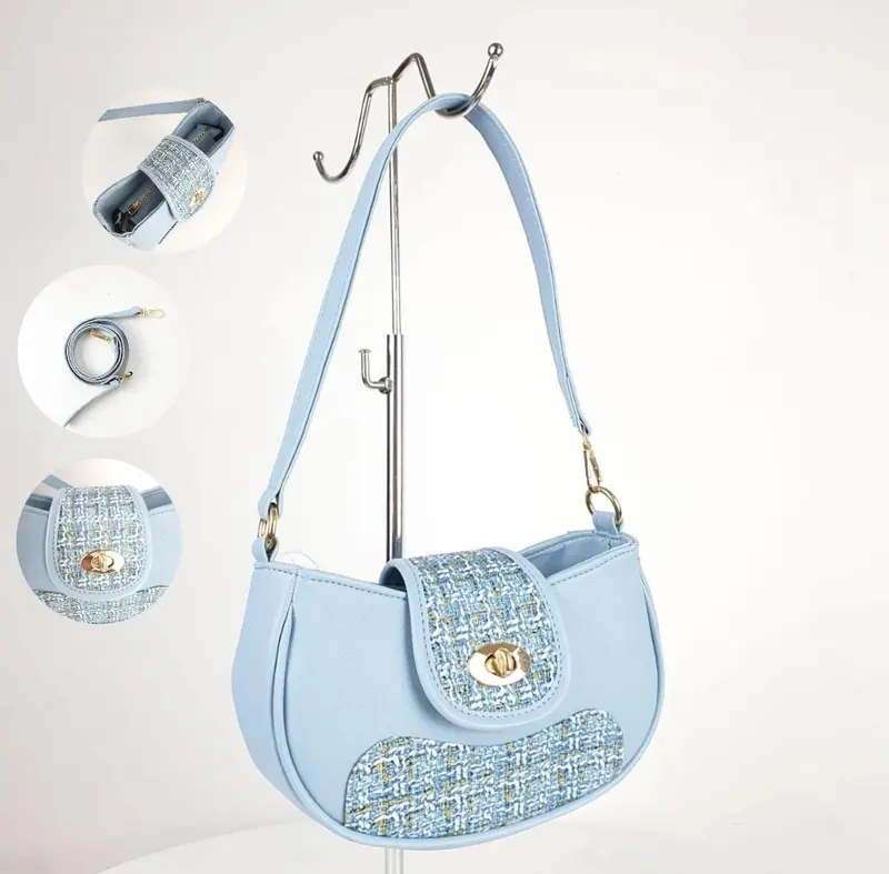 [Beli Lokal] Tas selempang dan bahu wanita DAIRA - Tas Fashion wanita terbaru - Slingbag wanita Kanvas Kulit 5