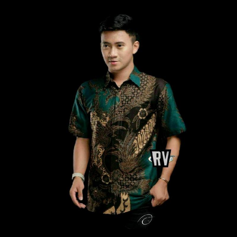 Baju Batik Pria Lengan  Pendek  100 ribu Dapat 4 Pcs M L XL XXL Kain Polyester Seragam 3