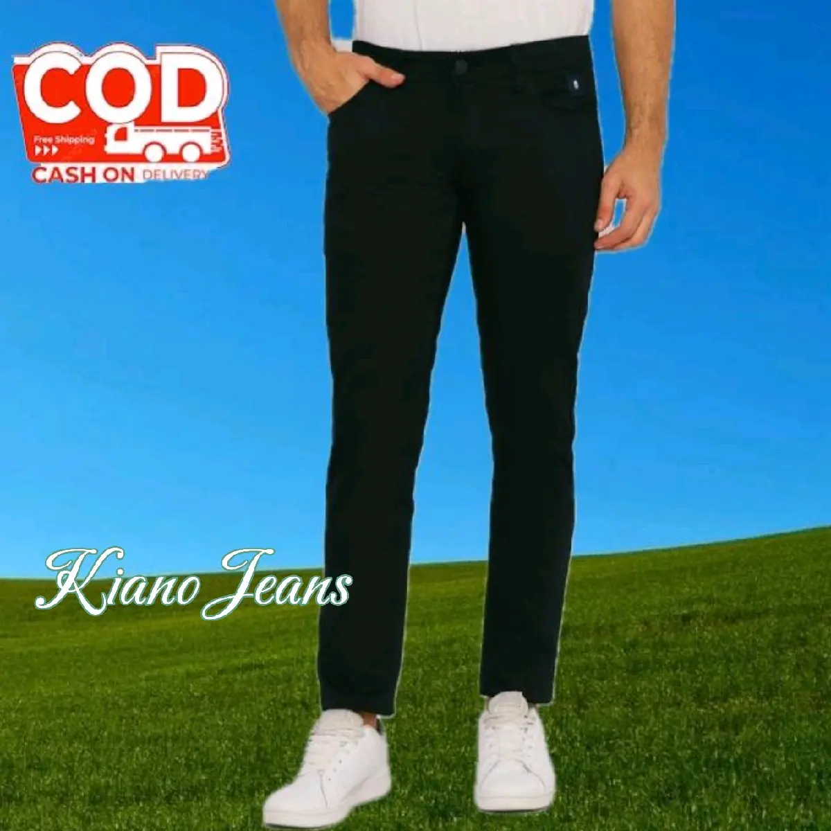 Celana jeans pria Denim,celana pensil Cowok hitam //Celana pensil panjang pria Slim fit Dewasa masakini nyaman di pakai