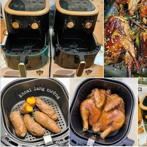 Nồi chiên không dầu 15L công suất 1500w tiện lợi nhanh chóng thích hợp cho gia đình miễn phí đổi trả 7 ngày