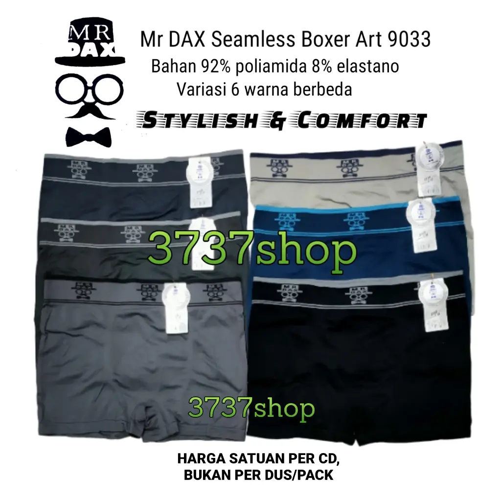 MR DAX - CD CELANA DALAM BOXER PRIA SEAMLESS - MrDAX