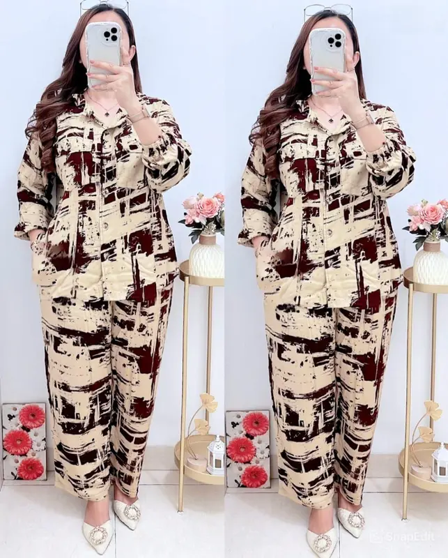 MIBY stelan rayon twil premium - stelan wanita - stelan panjang - Baju Celana Setelan 2