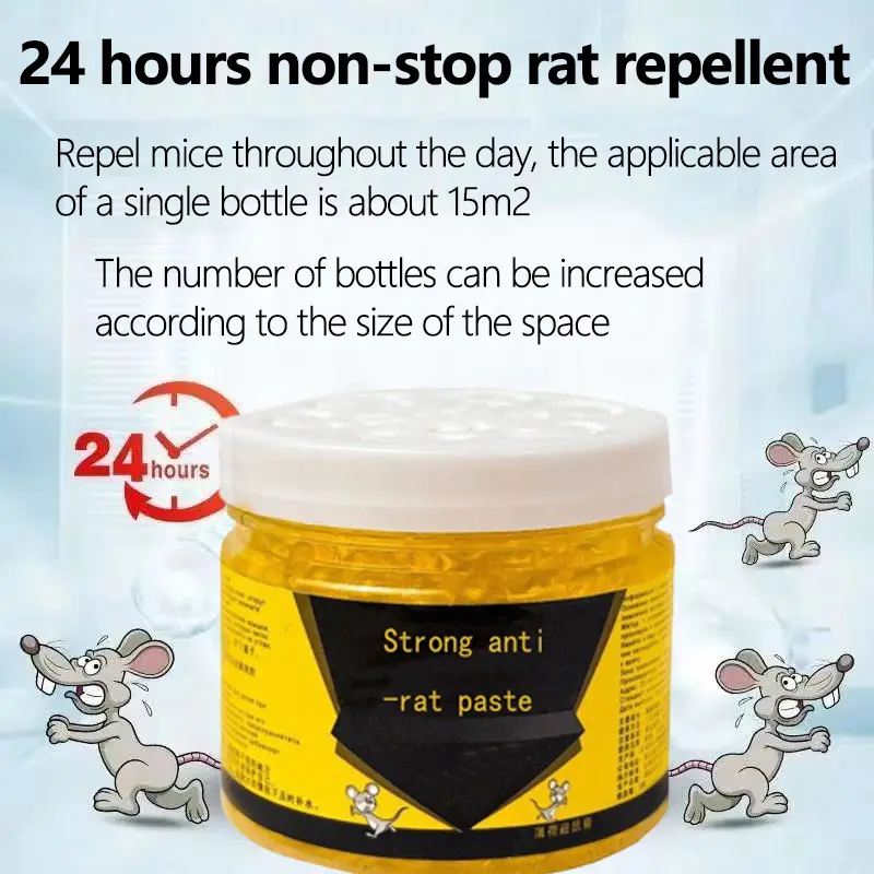 [5 boxes only $9.2]【Just put it down, no more mice】 Rat repellent gel rat repellent Natural Ingredients Safely Repel Rats 120G Plant freeze spray cockroach  killer