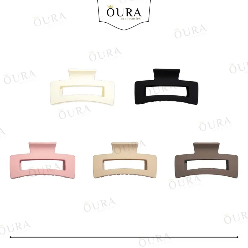 Jepitan Rambut Korea Dewasa 9 CM Warna DOFF Jepit Salon Model Kotak Jedai Korea Aesthetic 6