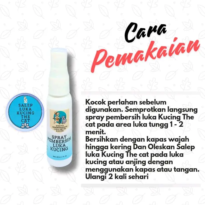 Paket Obat Luka Kucing - Obat Luka Kucing Dan Spray Pembersih Luka Kucing 1