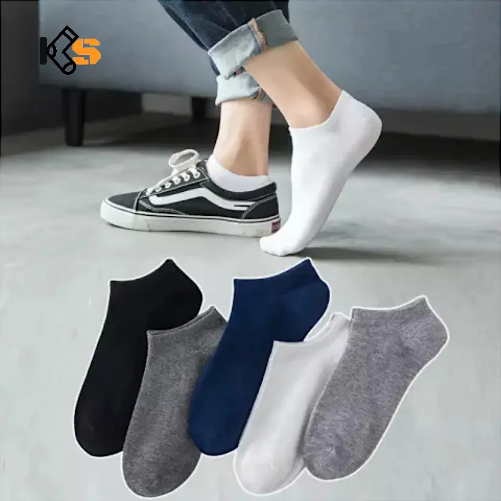 Kaos kaki Pendek Semata kaki Warna Polos Pria Dan Wanita Dewasa Bahan Katun Lembut AllSize 37-43