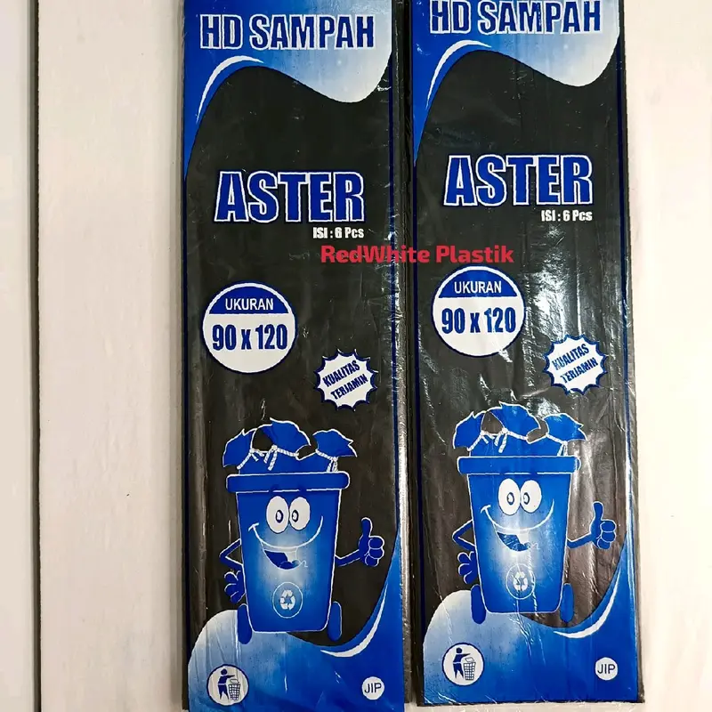 Plastik Sampah Hitam HD Aster 90x120 Isi 6 Pcs Kantong Sampah Murah Kuat Kualitas Terbaik 0