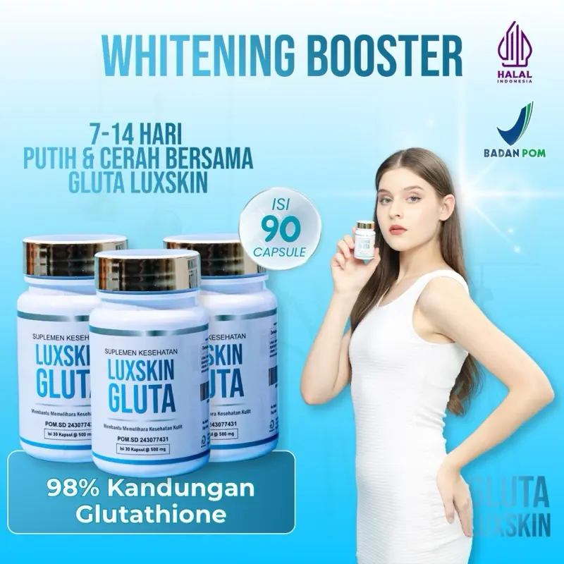 Gluta Luxskin Whitening Booster Halal & BPOM