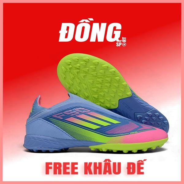 Giày Bóng Đá Elite F50 không dây, ĐỒNG SPORT, FREE KHÂU ĐẾ, Cỏ nhân tạo, Upper vải dệt phủ keo, Lưỡi gà liền cổ chun ôm chân, Bộ đệm êm ái, Chân bè tốt, Nhiều màu sắc
