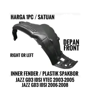 inner liner fender depan honda jazz GD3 jazz idsi 2004-2007 jazz vtec 2003-2005 selebor depan jazz fender depan jazz lama