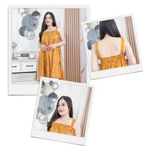 Daster anni yukensi bisa bumil busui bahan rayon dinamon Pendek Motif|adarashop