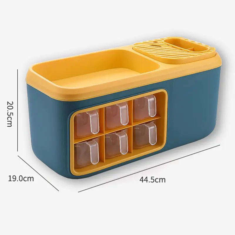 Rak Dapur Serbaguna Rak Penyimpanan Bumbu Dapur Multifungsi Kitchen Shelf 6 Laci Multifungsi 8