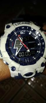 Product Review of LICARR Jam Tangan Pria Olahraga Analog-Digital Fashion Tahan Air Santai Kuarsa Jam Tangan Cowok Original Merek Stopwatch 9528 from 🌈**1 2
