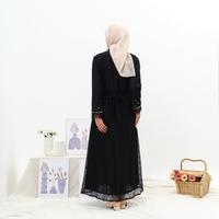 Gambar GAMIS OZIAS BROKAT IMPORT 09925 LD 105 I Gamis Pesta Simpel I Gamis Busui Friendly Nyaman - hitam dari Ozias.id Kota Administrasi Jakarta Barat 4 Tokopedia