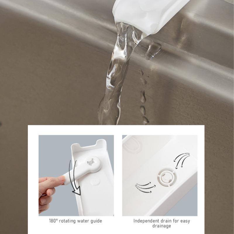 Product Introduction of Kitchen trash can sink kitchen waste drain bucket food residue soup filter drainable trash can storage bucket 8