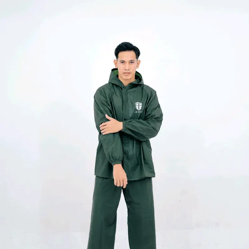 RAINCOAT JAS HUJAN SETELAN LAKI LAKI /  PRIA BY ARMOR [ BEST QUALITY ] Pvc 6